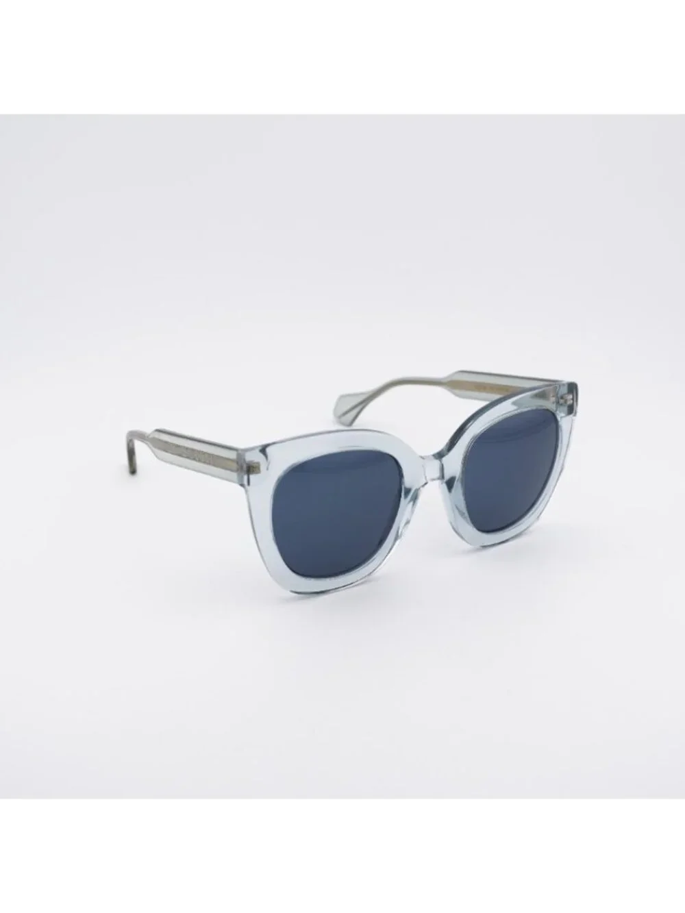 Gucci GG0564S 003 Sunglasses Light Blue Cat Eye Frame, Blue Lenses